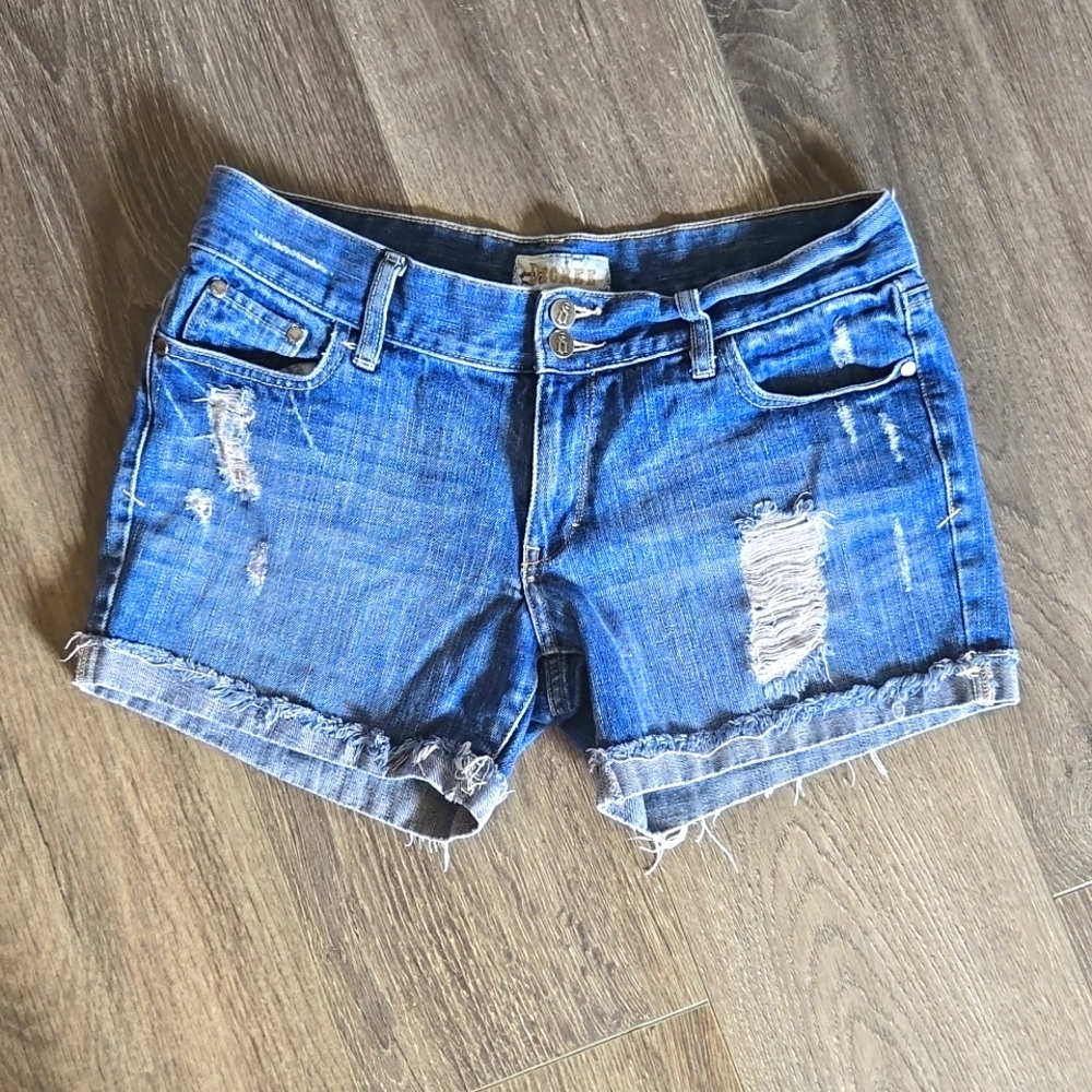 Distressed Jean Shorts